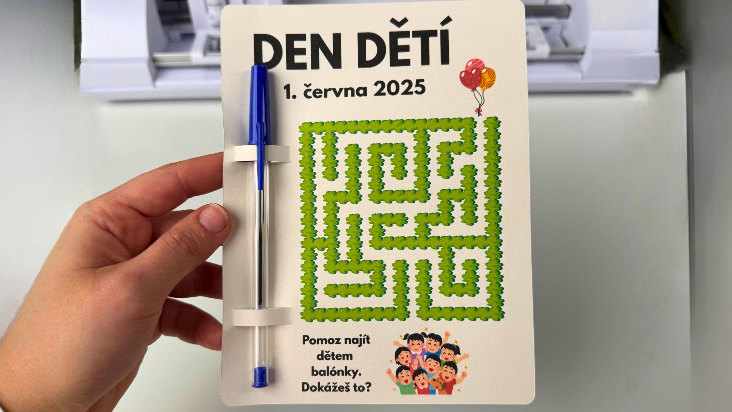 Originální dárek ke Dni dětí: Bludiště s tužkou za pár korun 🧩✏️